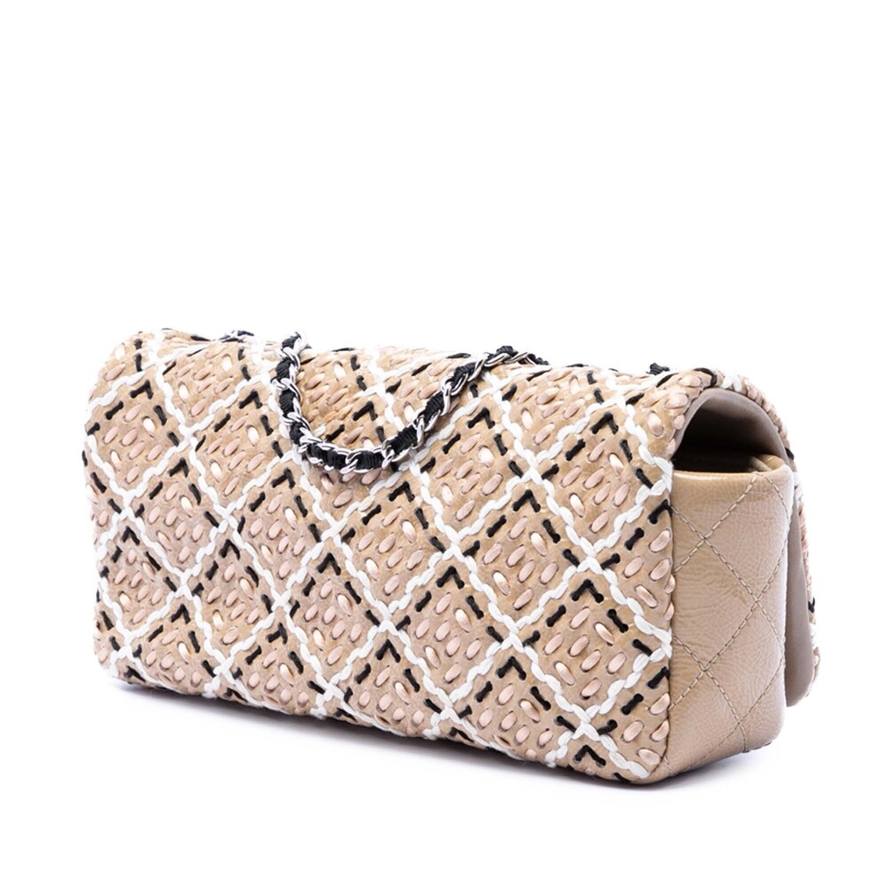 Pre-Loved Chanel CC Patent Woven Stitch Full Flap - Picture 2 of 7